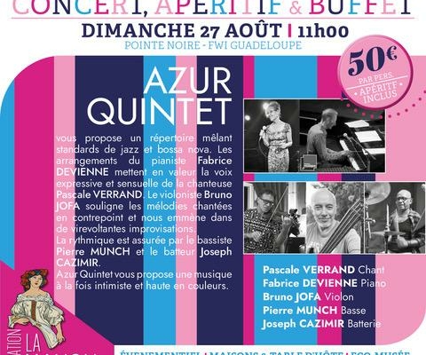 concert apéritif 27 Aout 2023 à Pointe Noire Guadeloupe