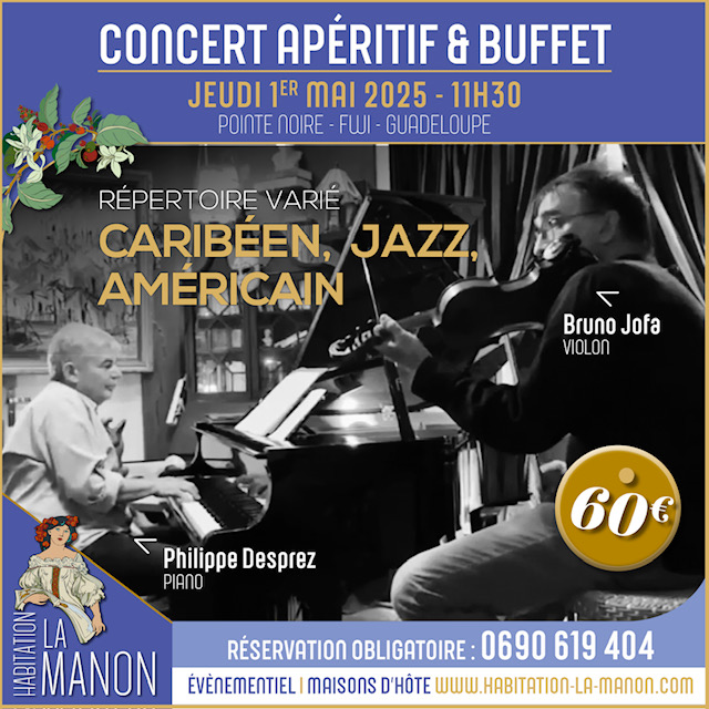Concert apéritif Pointe Noire Guadeloupe