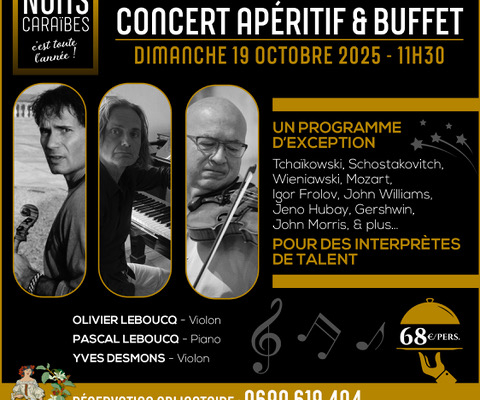 Concert, Apéritif et Buffet Dimanche 19 Octobre à 11h30